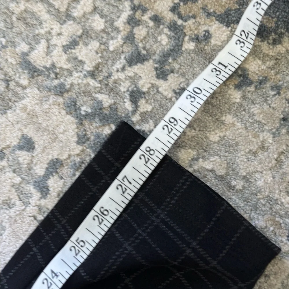 Women's Black Checkered Pants